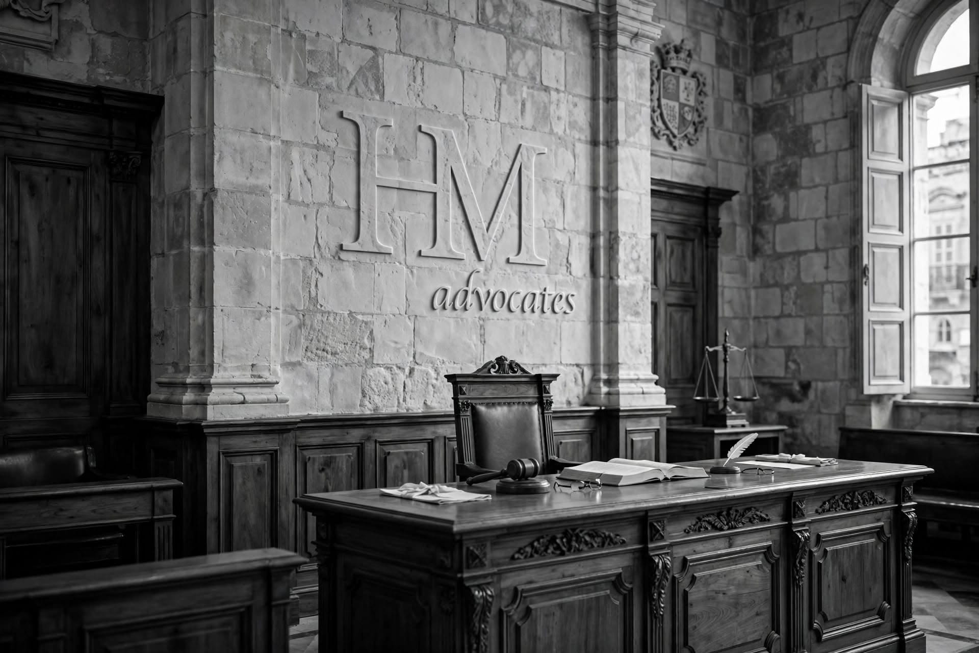 A Maltese courtroom